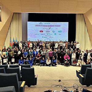 Xanımlardan ibarət "Uğurlu Qadın Danışır" forumu baş tutub  +