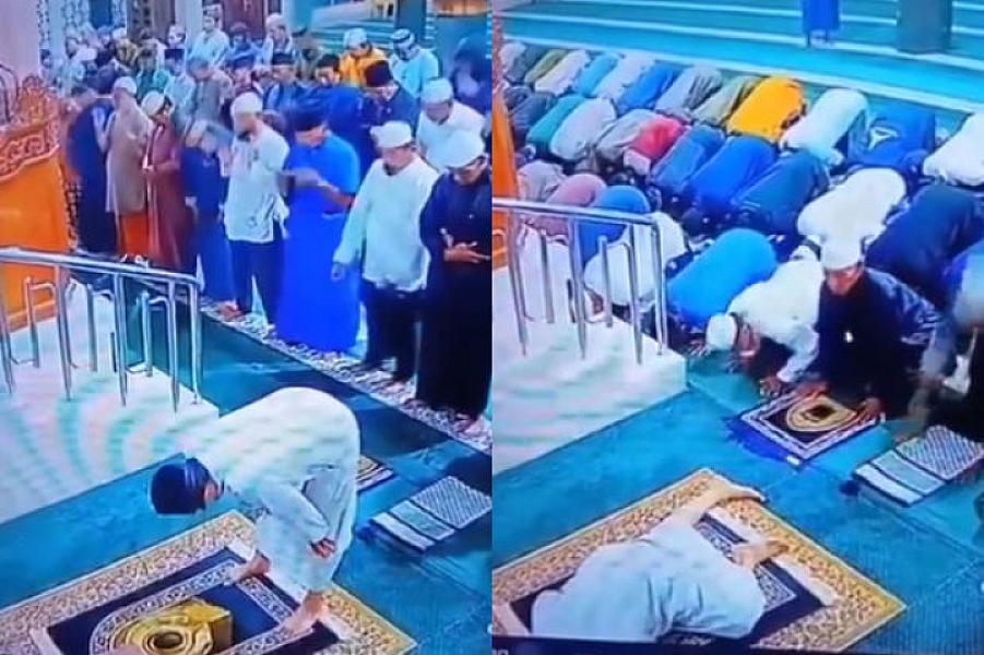 İndoneziyada imam namaz vaxtı qəflətən dünyasını dəyişdi -