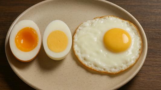Yumurta bu bişmə dərəcəsində yeyildikdə