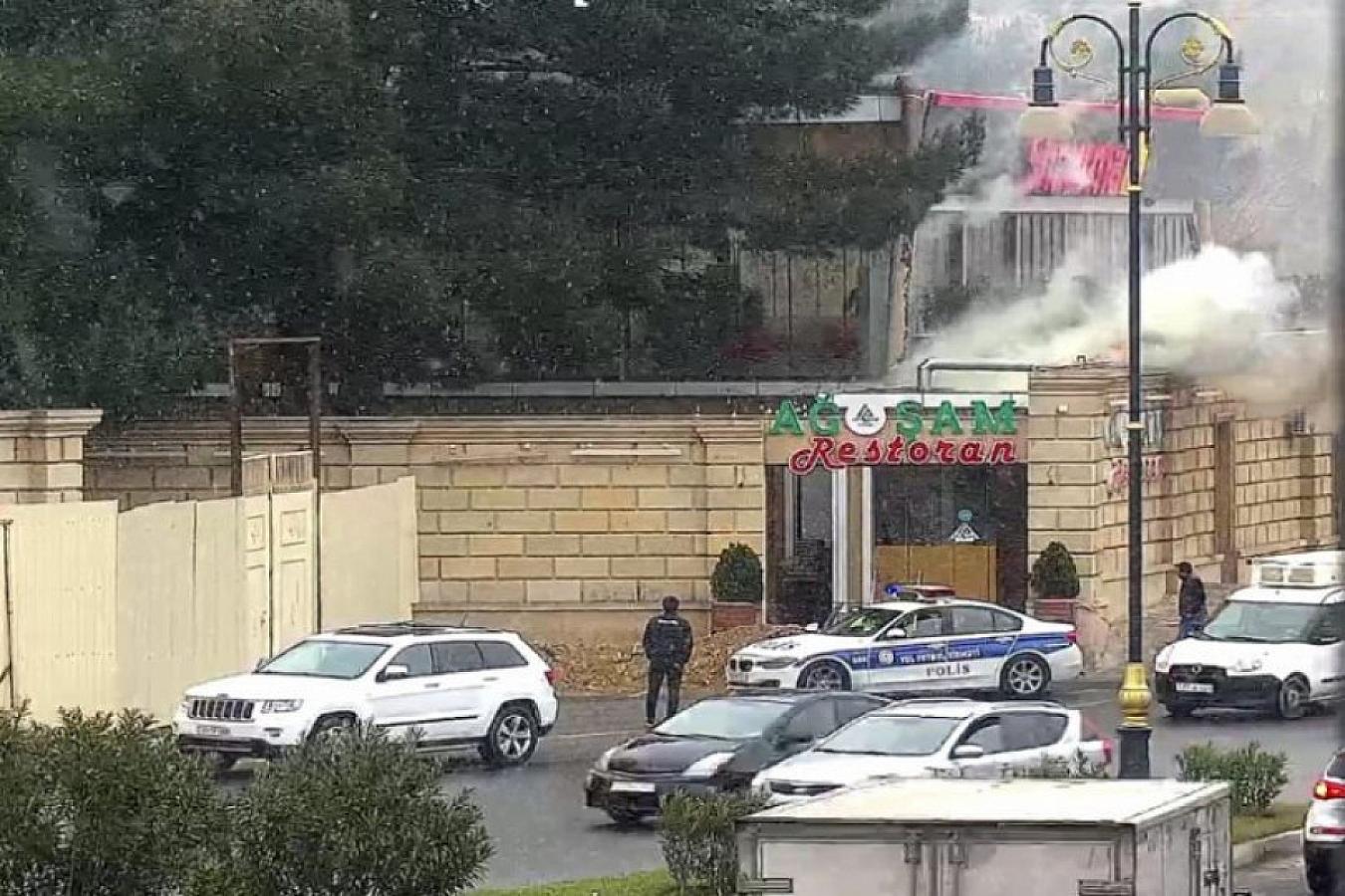 "Şaurma 1" restoranında yanğın