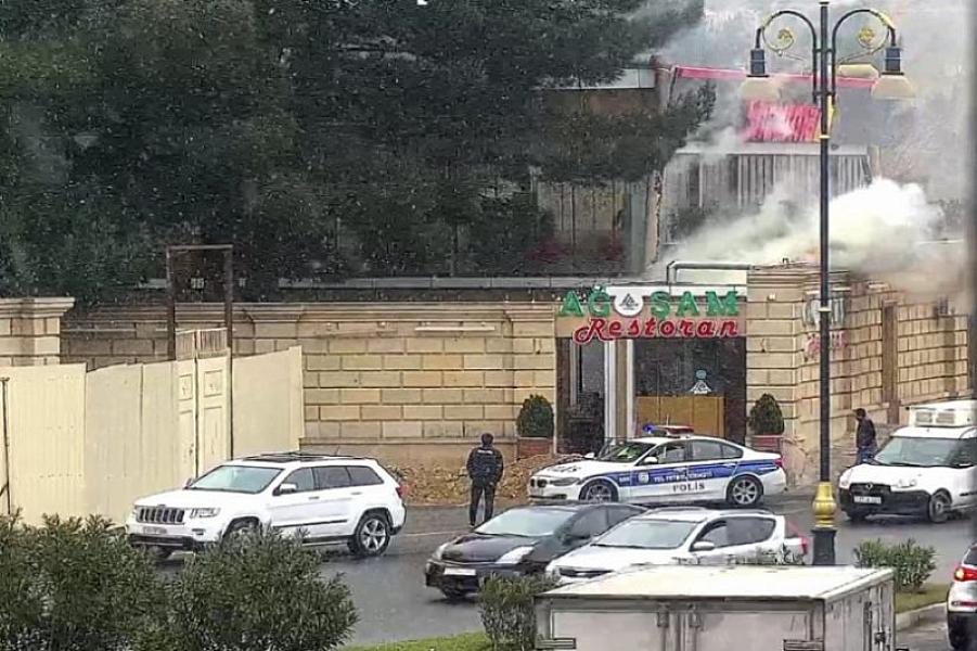 "Şaurma 1" restoranında yanğın