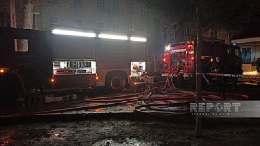 Sumqayıtda kollecin yataqxanası yanır, sakinlər təxliyə ediliblər -