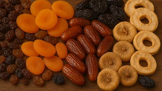 Xurmanın sağlığa faydası: Kişmiş, qayısı və ənciri 