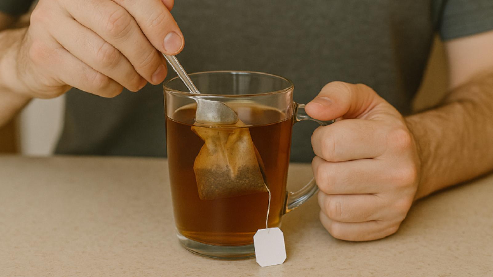 Əgər çay paketini fincanda qaşıqla sıxırsınızsa, bu vərdişdən