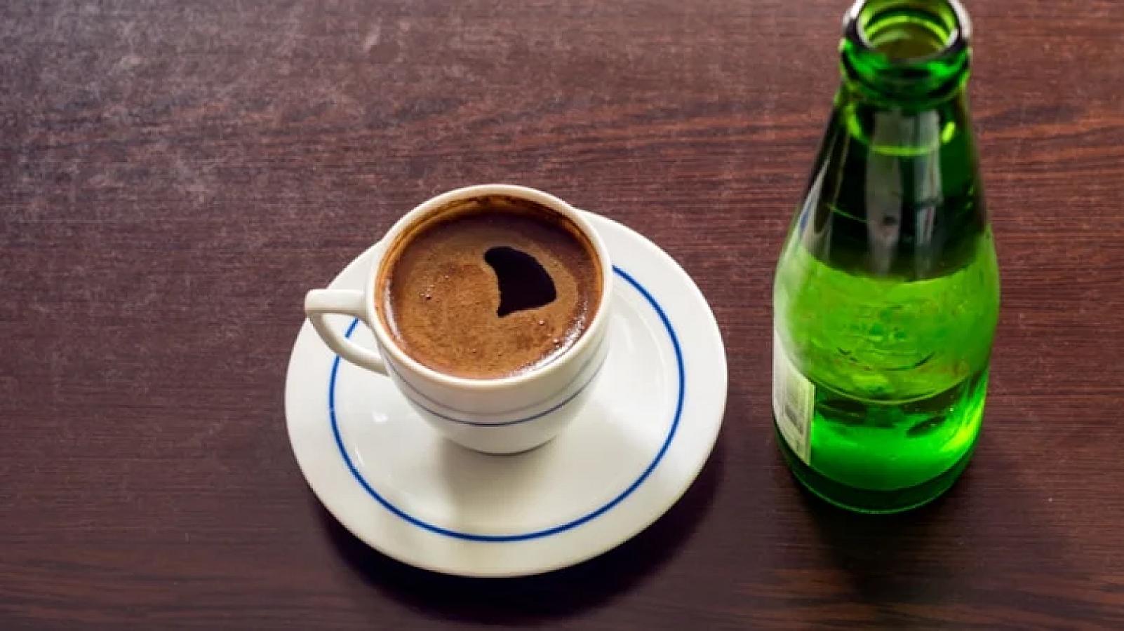 Türk qəhvəsindən dərhal sonra