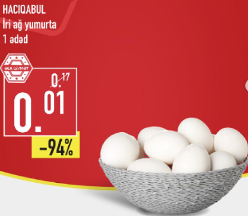 Azərbaycanda yumurtanın qiyməti
