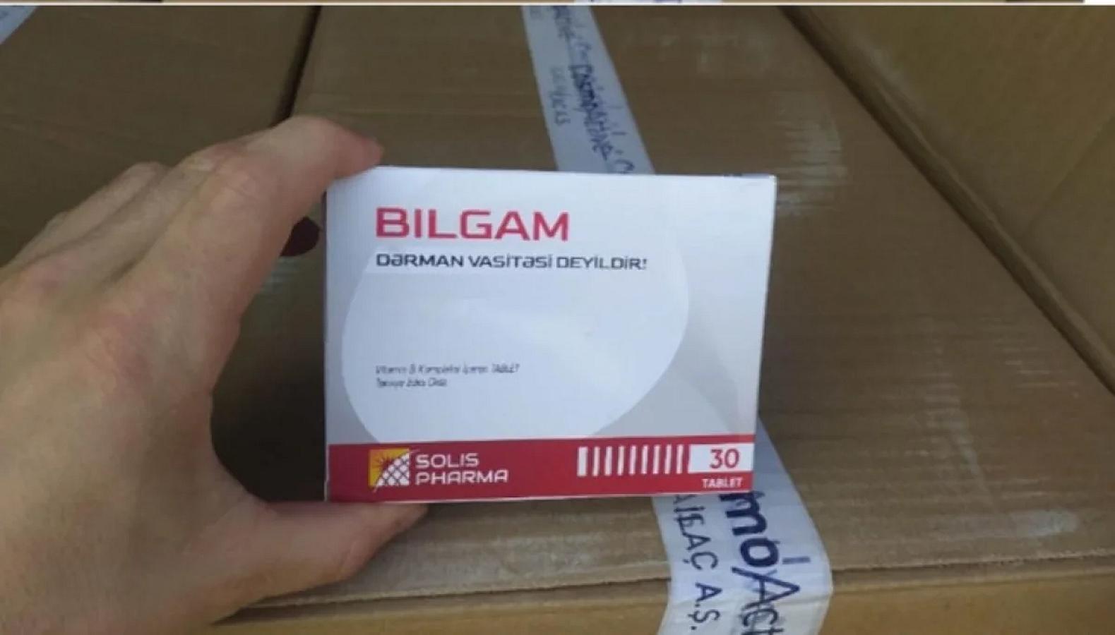 Türkiyədən Azərbaycana gətirilmiş bioloji aktiv qida məhsulu