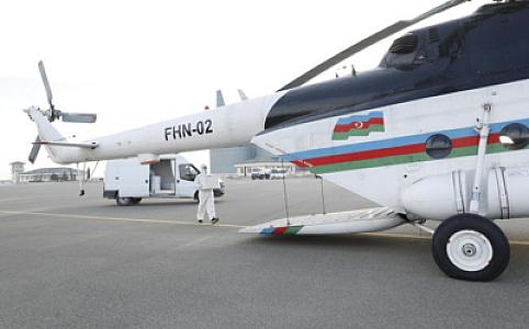 Azərbaycanda vəhşi heyvanların helikopterlə peyvəndlənməsi