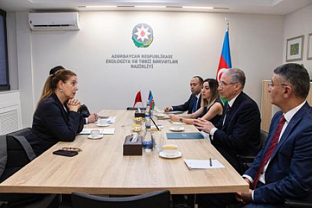 Albaniya Respublikasının ətraf mühit və turizm naziri ilə görüş keçirilib