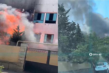Bakıda doğum evinin yaxınlığında baş verən yanğınla bağlı