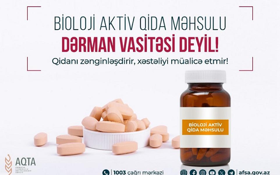 AQTA bioloji aktiv qida məhsulları ilə bağlı
