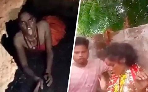 İtkin düşən qız mağarada tapıldı –