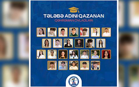 Tələbə adını qazanan şəhid övladları -