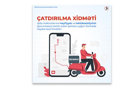 Qida məhsullarının çatdırılması üzrə bir sıra müəssisələr qida təhlükəsizliyi qeydiyyatından keçib