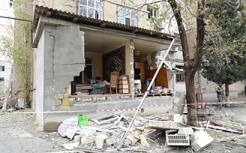 Sumqayıtda ötən gün baş verən partlayış zamanı