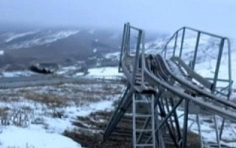 “Şahdağ”dakı attraksionda problem,