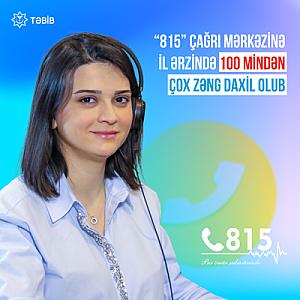 TƏBİB-in “815” Çağrı Mərkəzinə il ərzində