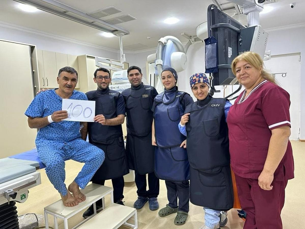 Şirvan Ürək Mərkəzində 100-cü angioqrafiya əməliyyatı həyata keçirilib