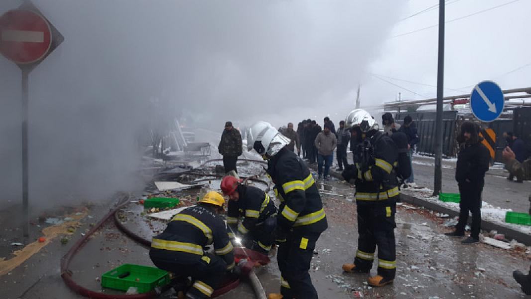 Bakıda "OBA" marketdə PARTLAYIŞ: