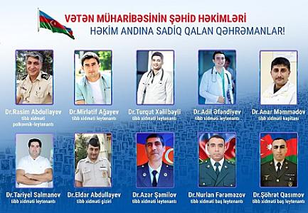 Vətən Müharibəsinin ŞƏHİD HƏKİMLƏRİNİN xatirəsinə həsr olunmuş