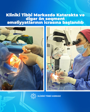 Göz əməliyyatı olunan 70 yaşlı şəxsin